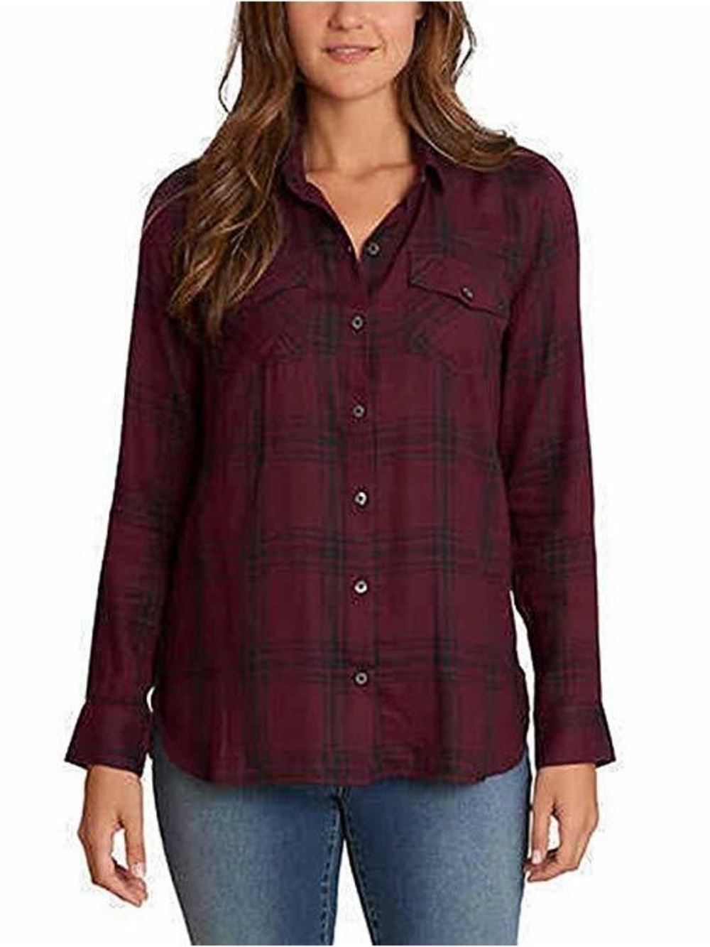 Maroon, navy, black and mustard yellow flannel!